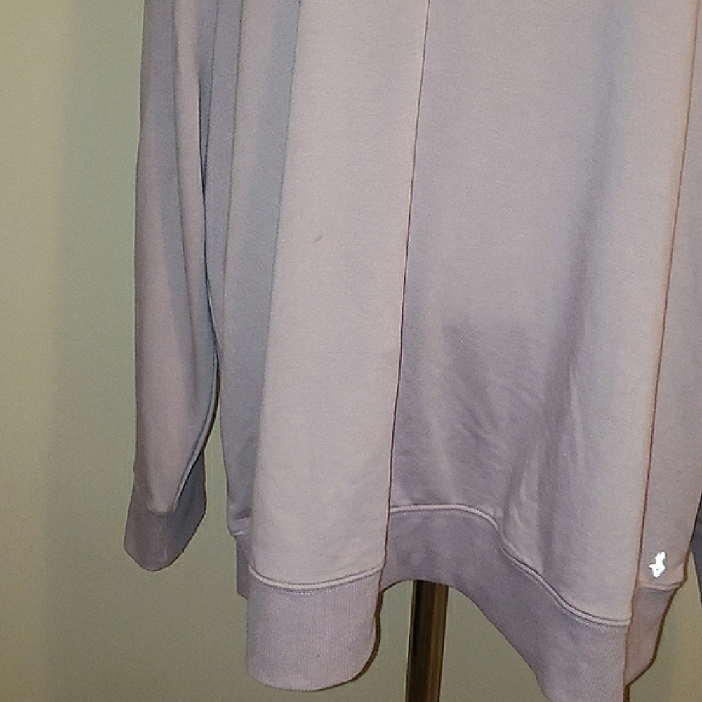 Torrid Plunging Criss Cross Back Activewear Athleisure Purple Sweatshirt 3X - Picture 13 of 16